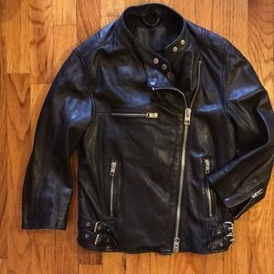 ⭐️ HOST PICK! All Saints Cropped Leather Jacket